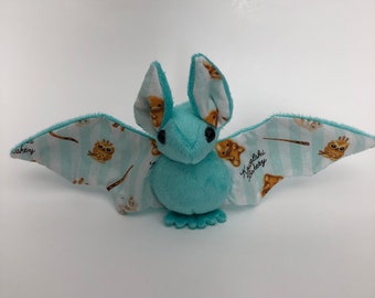 Wizard Bakery Turquoise Bat Plush, Stuffed Animal, Softie, Beasts Bakery