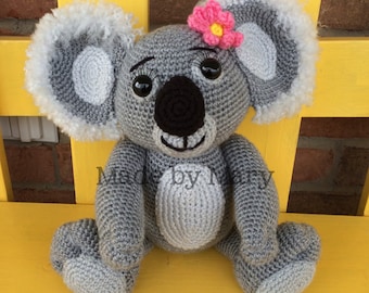 Modello PDF - Modello Amigurumi di Kassie il Koala **Solo modello per uncinetto, non vera bambola!** Koala all'uncinetto