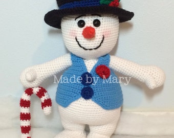 PDF Pattern: Snowman *Crochet Pattern Only, Not Actual Doll** Crochet Snowman