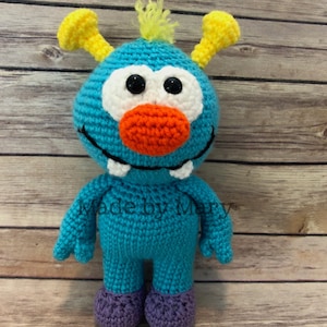 PDF PATTERN: Mack the Monster **Crochet Pattern Only, Not Actual Doll!** Crochet Monster