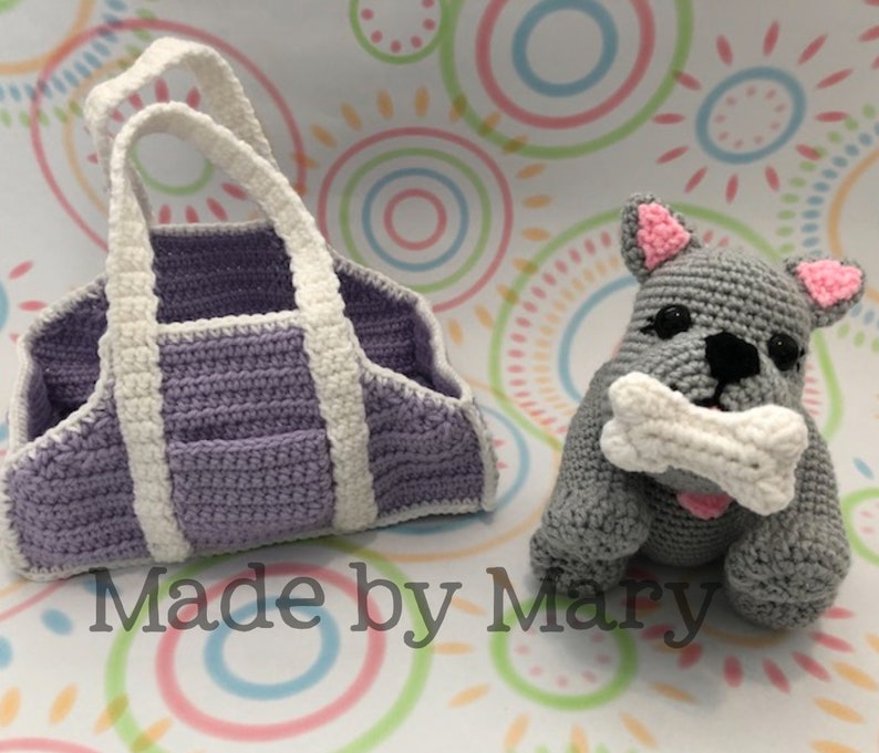 PDF PATTERN: Puppy and Carrier Amigurumi Pattern Crochet Pattern Only, Not Actual Doll Crochet Puppy image 5