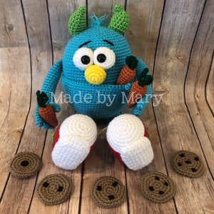 PDF Pattern: Snack Monster Amigurumi **Crochet pattern only, not actual doll!** Crochet Monster