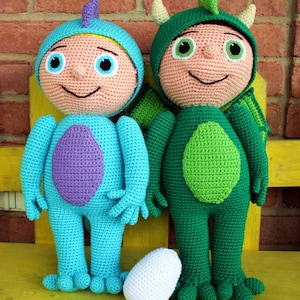 PDF CROCHET PATTERN Dragon/Dinosaur Buddy - Costume Kid ****Crochet Pattern Only!***