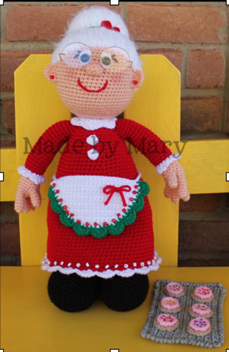 PDF Pattern Mrs. Claus crochet Pattern Only Not Actual Etsy Canada