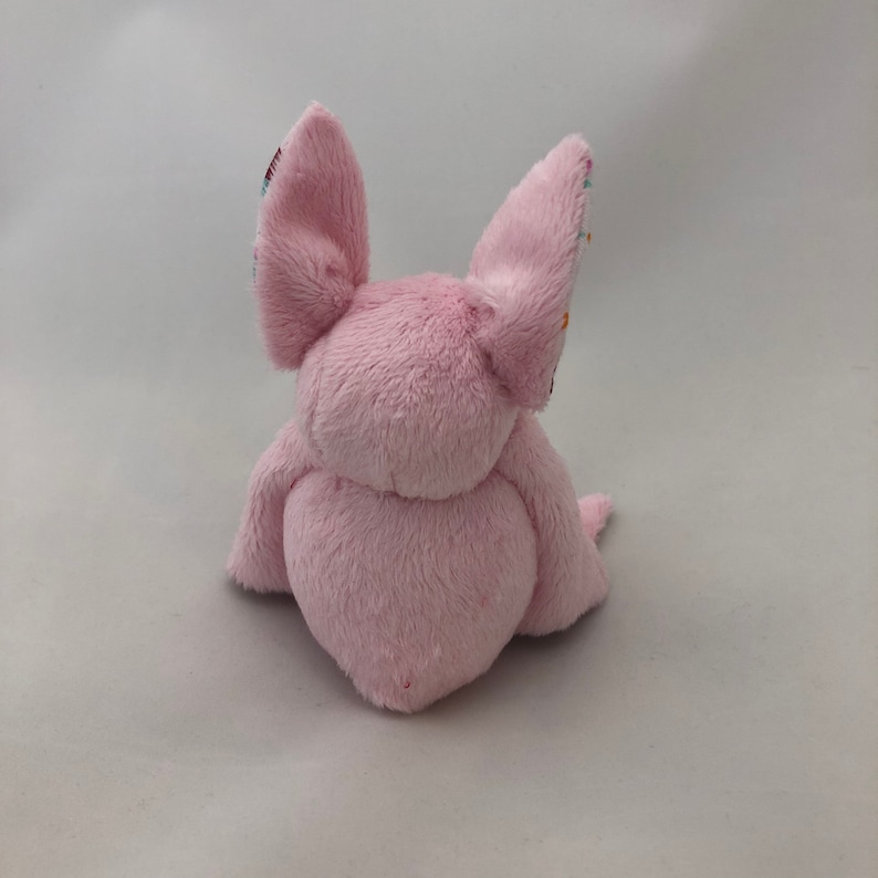 Light Pink Strawberry Bat Plush, Stuffed Animal, Softie image 6