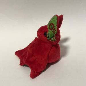 Red Merry Christmas Santa Bat Plush, Stuffed Animal, Softie image 8