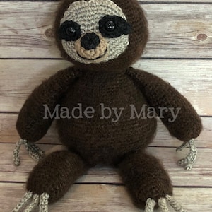 PDF PATTERN: Sloth Amigurumi**Crochet Pattern Only, Not Actual Doll!** Crochet Sloth