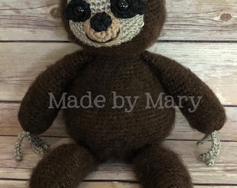 PDF PATTERN: Sloth Amigurumi**Crochet Pattern Only, Not Actual Doll!** Crochet Sloth