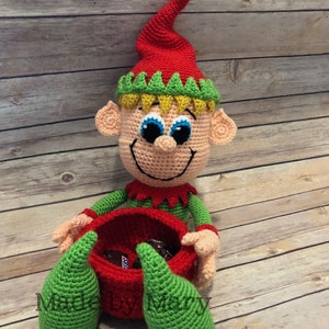PDF PATTERN: Elf Candy Bowl Crochet Pattern **Crochet Pattern Only, Not Actual Doll** Crochet Elf