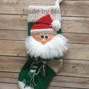 PDF Pattern: Santa Stocking **Crochet Pattern Only!! Not Actual Item!** Crochet Stocking