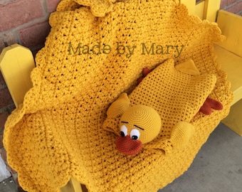 PDF Pattern: Duck Blanket Buddy **Crochet Pattern Only, Not actual blanket**