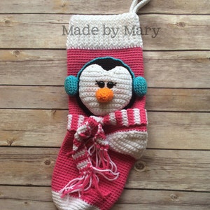 PDF Pattern: Penguin Stocking **Crochet Pattern Only!! Not Actual Item!**