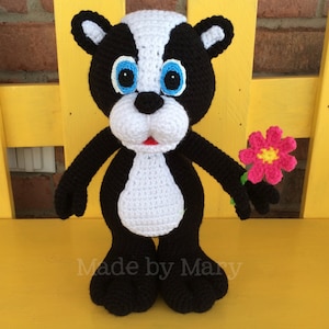PDF Pattern: Seymore the Skunk **Crochet Pattern Only, Not Actual Doll** Crochet Skunk