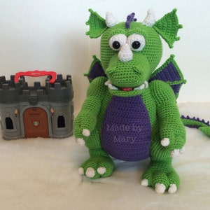 PDF Pattern: Cedric the Dragon **Crochet pattern only, not actual doll!** Crochet Dragon