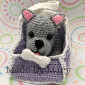 PDF PATTERN: Puppy and Carrier Amigurumi Pattern Crochet Pattern Only, Not Actual Doll Crochet Puppy image 6