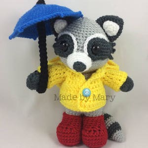 PDF PATTERN: Raccoon Amigurumi *Crochet Pattern Only, Not Actual Doll*
