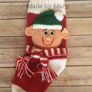PDF Pattern: Elf Stocking **Crochet Pattern Only!! Not Actual Item!**