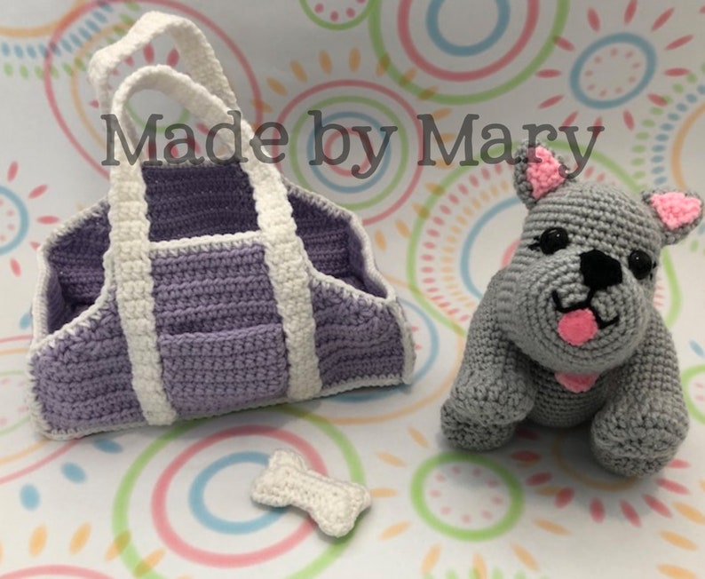 PDF PATTERN: Puppy and Carrier Amigurumi Pattern Crochet Pattern Only, Not Actual Doll Crochet Puppy image 4