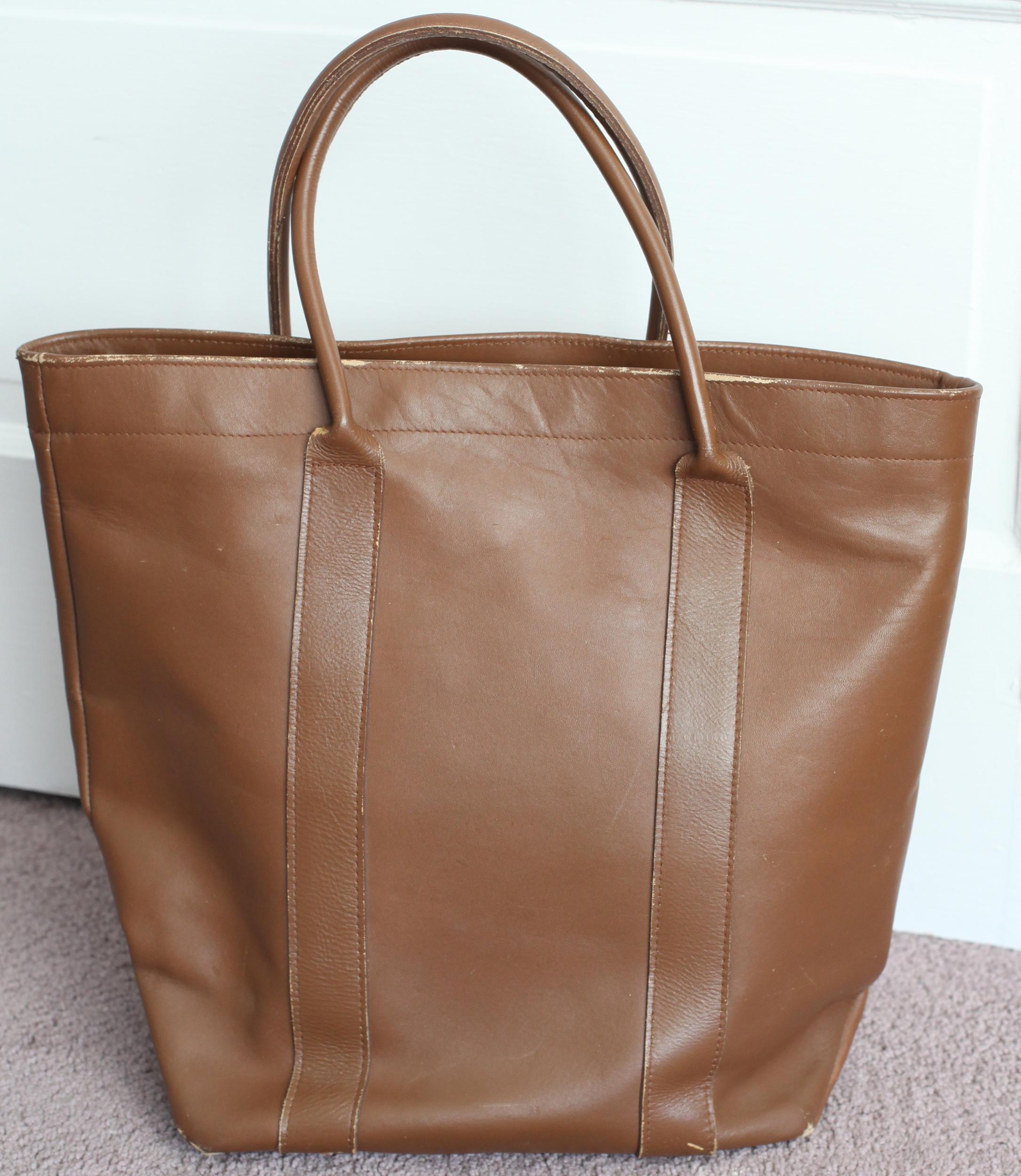 バッグ 80s 90s VINTAGE LEATHER TOTE BAG il_fullxfull.6613522980_b0nt.jpg
