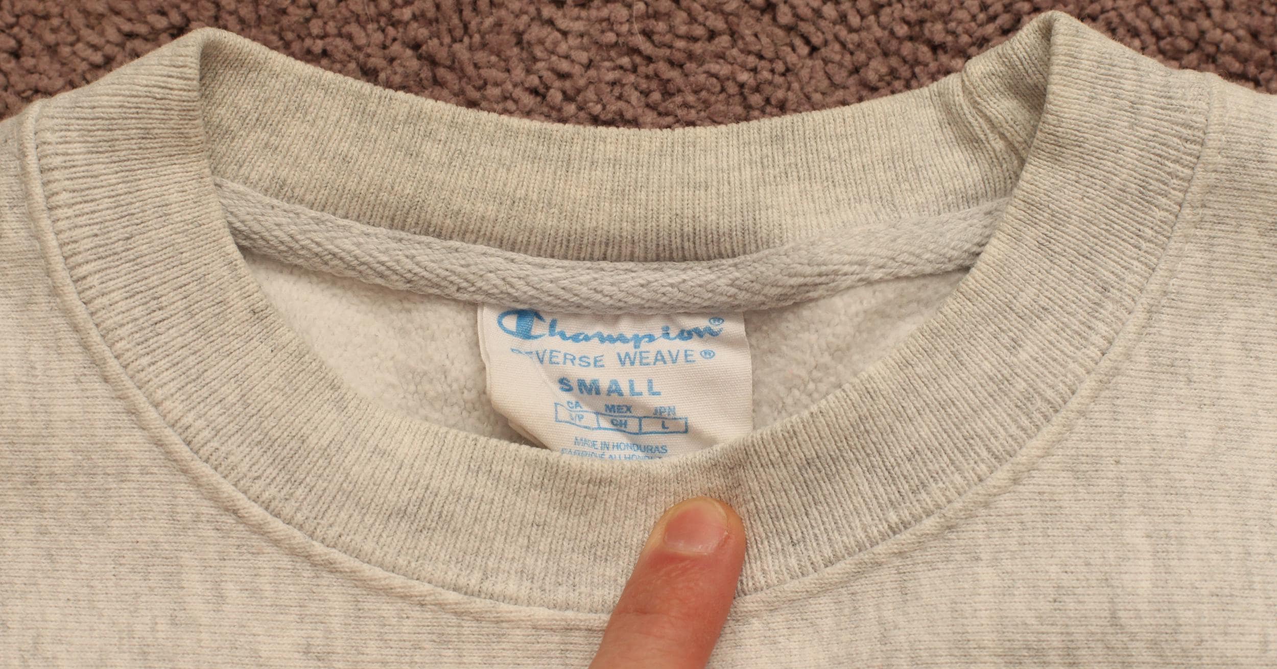 Vintage Babson Champion Reverse Weave Sweatshirt Small Cotton Sewn 