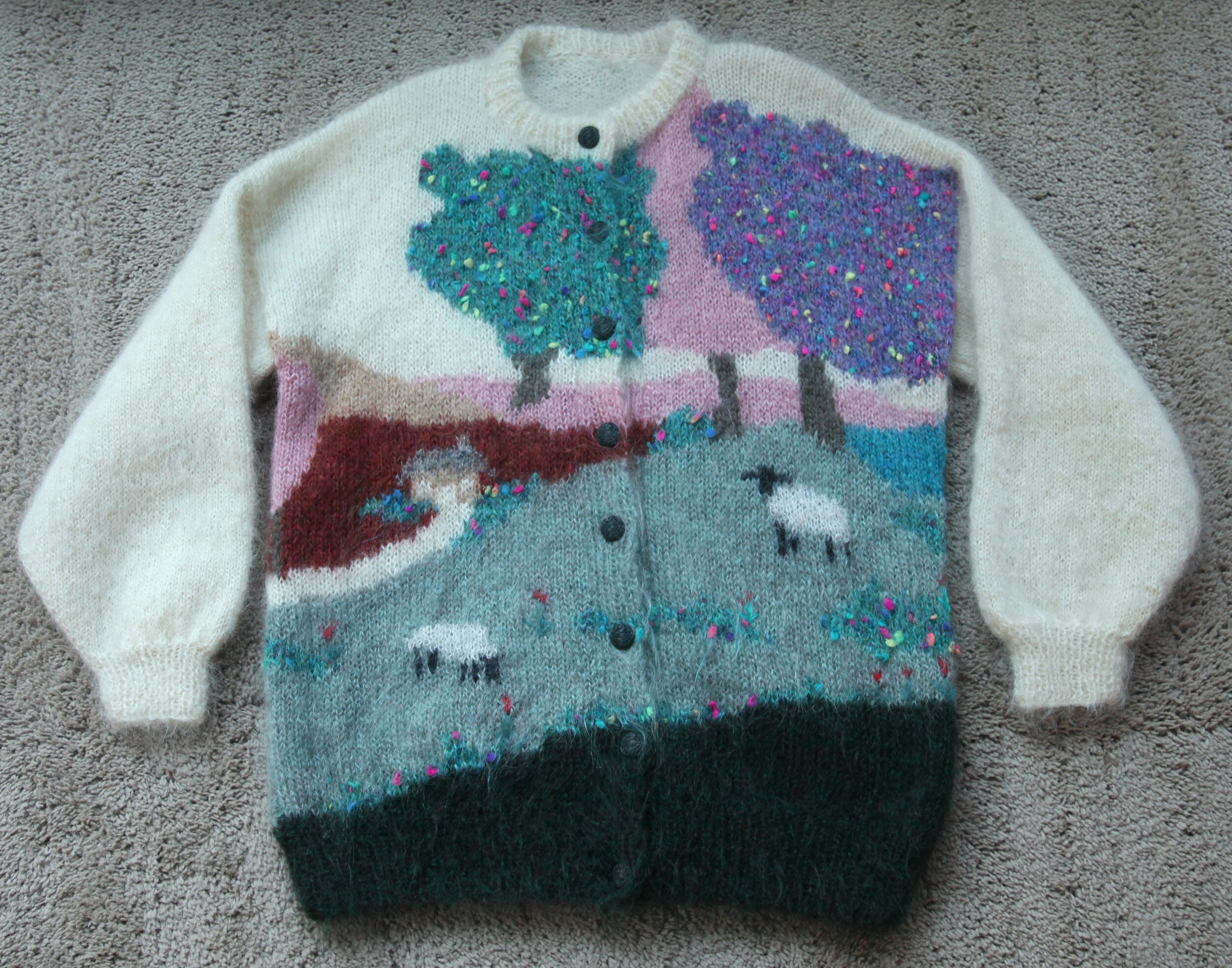 Sheep vintage mohair knit