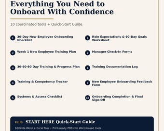 Onboarding-Toolkit für Arztpraxen: 10 Word-, Excel- und PDF-Tools für neue Mitarbeiter