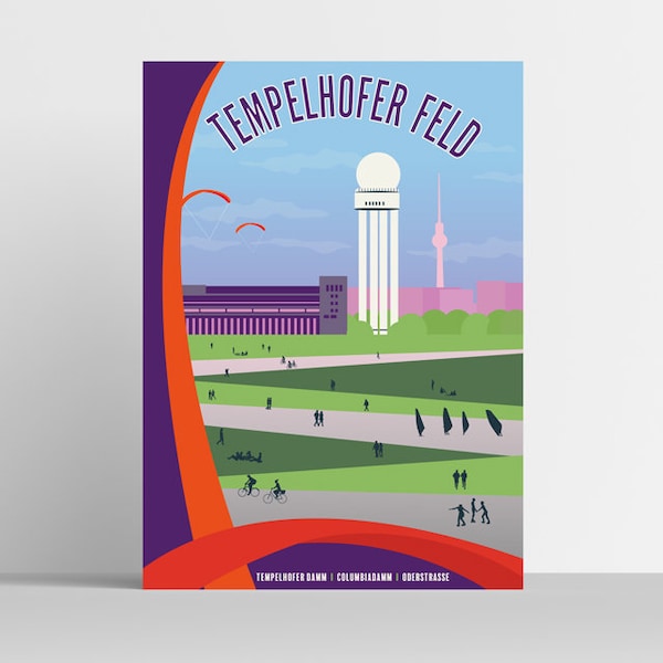 Berlin Poster: Tempelhofer Feld