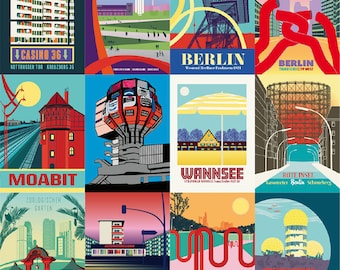 Postcards Set West Berlin - Etsy