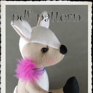 Deer E-PATTERN, FULL photo step-by-step instructions included, Downloadable PDF, e- Pattern for fleece deer