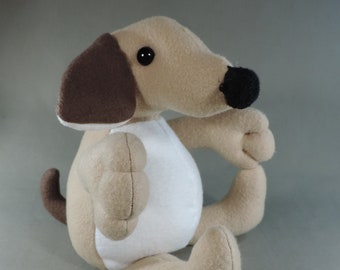 Puppy Fleece E-PATTERN, Step-by-Step photo instructions, Downloadable PDF, e- Pattern and instructions for fleece puppy