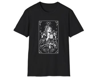 Cat Lady | Tarot | Gothic | Witchy | Cat Lover Tee