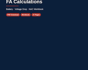 Unofficial Fire Alarm Calculations Workbook Pdf 2026 | Ohm's Law Battery NAC Voltage Drop Drills
