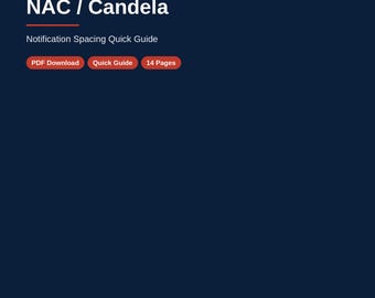 Unofficial NAC / Notification Appliances Spacing & Candela Quick Guide PDF 2026 | FA Study