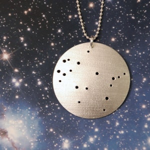 Gemini constellation zodiac sterling silver necklace May 21 - June 20 astrology