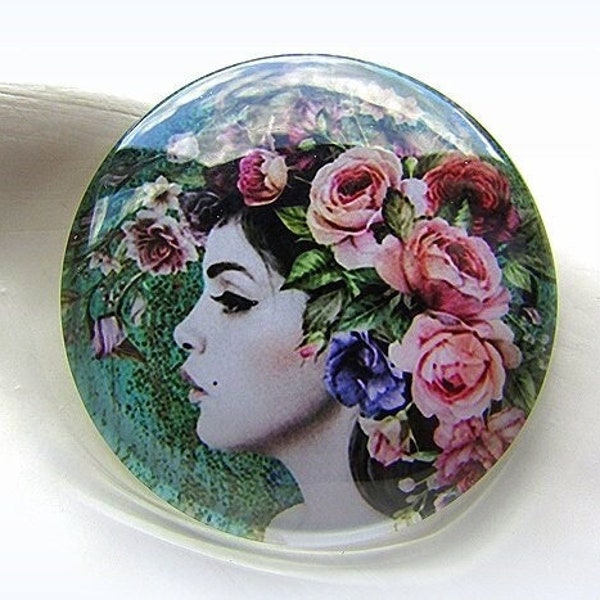 Flat Round Glass Etsy