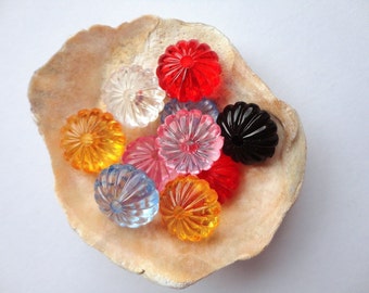 Acrylic Flower Beads Mix Color Floral Resin Beads Assorted Plastic Beads 14mm Flower Beads Jewelry making Supplies