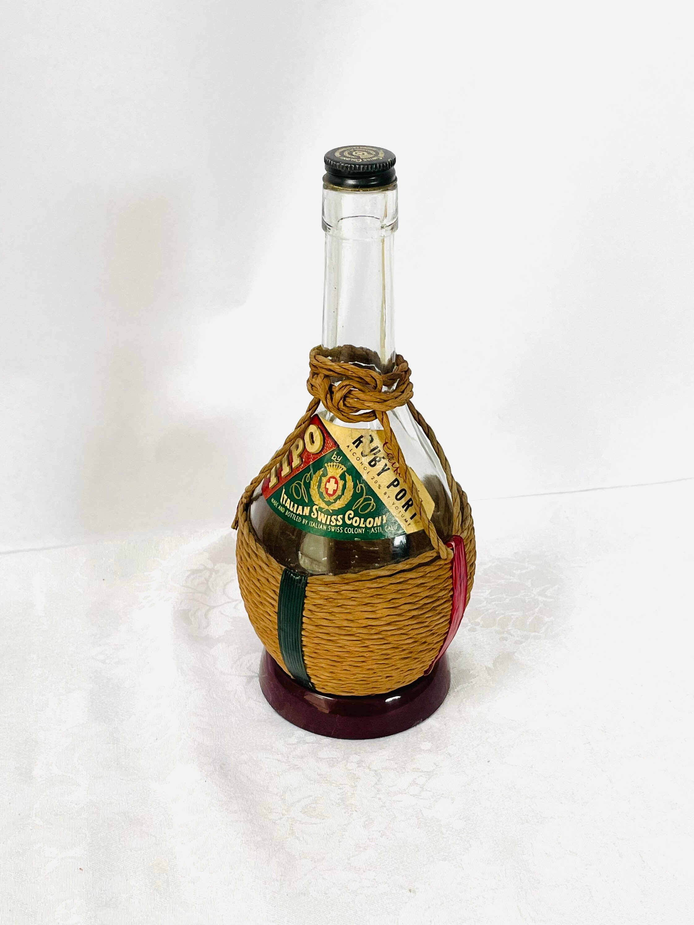 Italian Wine Bottle Candle Holder Etsy