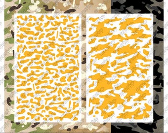 MULTICAM Camo Cerakote Stencil Digital Template