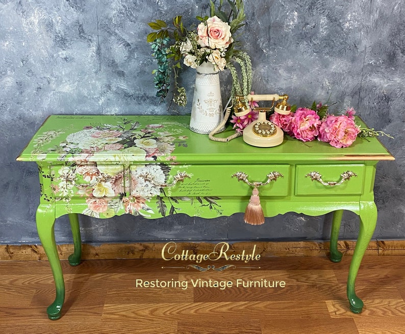 French Country Deskaccent Tablevanityconsole Etsy