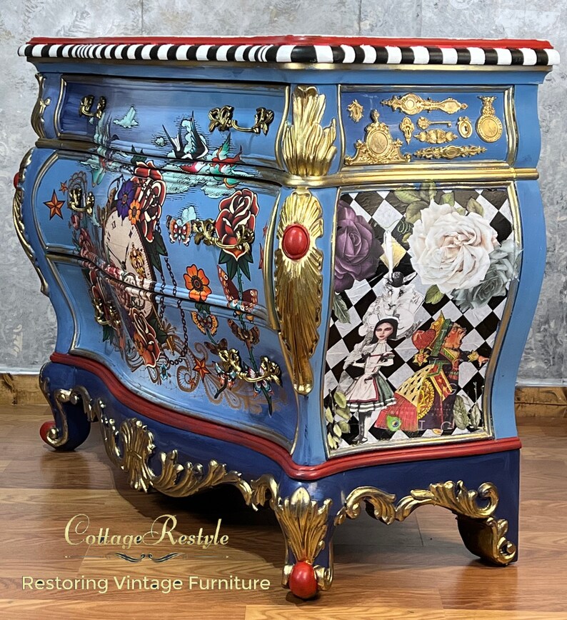 SOLD Bombe Chest Whimsical Bombe Chest Etsy