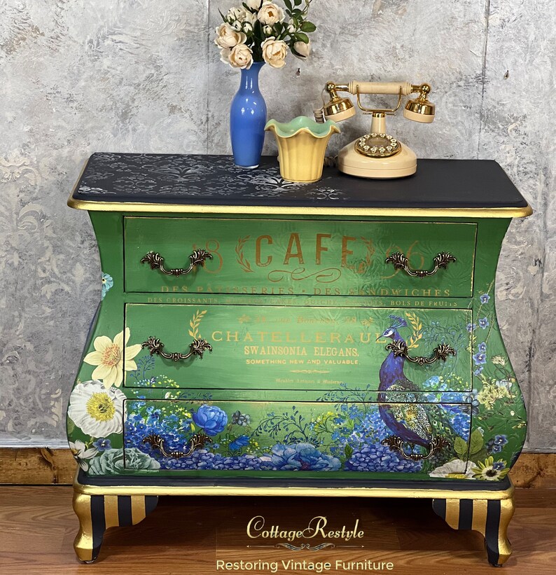 SOLD Boho Bombe Chest Do Not Purchase Read Description Etsy