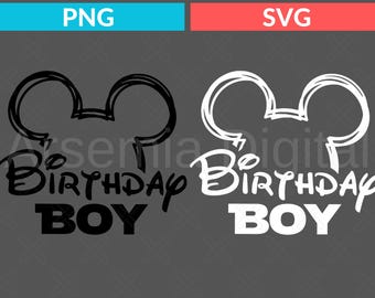 Birthday Boy Png For Kids, Disney Boy Birthday Svg, Disney Youth Kids Png, Mickey Birthday Svg, Disneyworld Disneyland Birthday Shirt