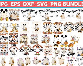 50+ File Big Disney Bundle Halloween Mouse And Friends, Png Halloween Bundle Svg Trick Or Treat, Spooky Vibes Svg Halloween Family Trip Svg