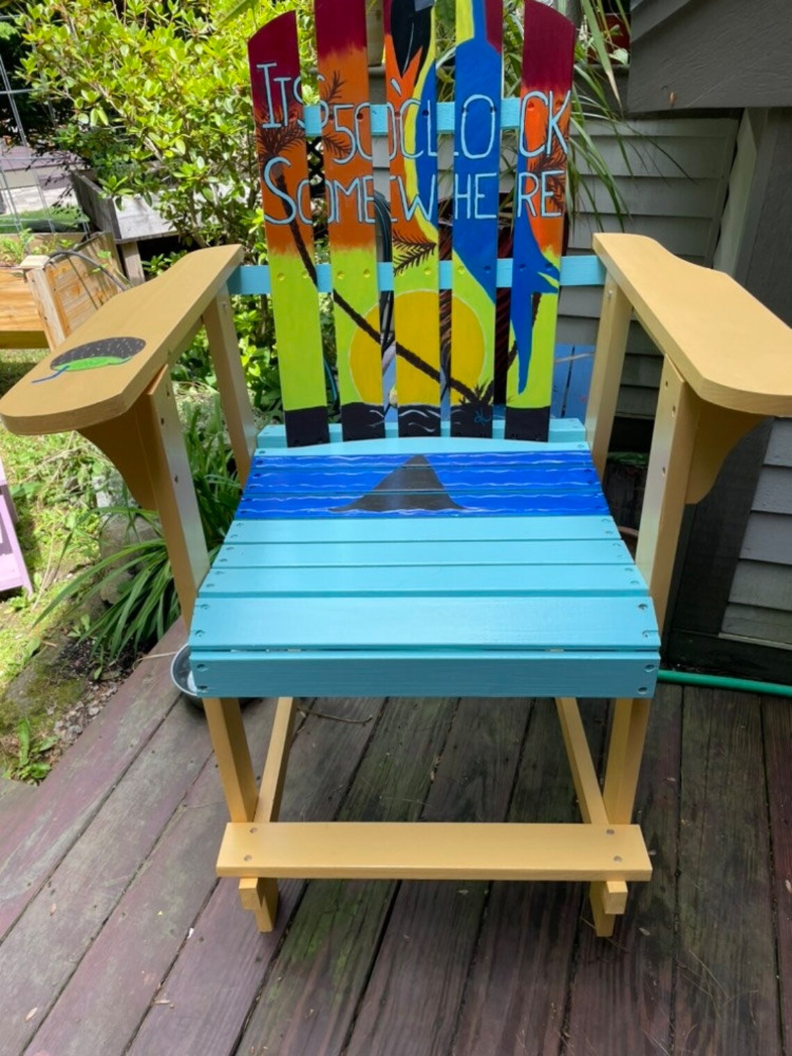 Adirondack Chair Bar Height Custom Colors Margaritaville Etsy