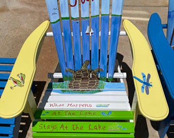 Hand Painted Adirondack Chair