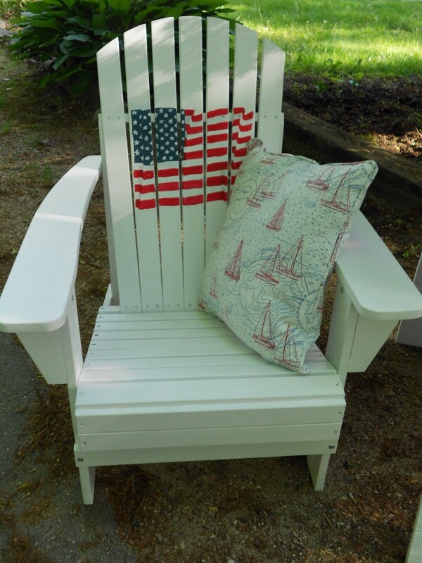 Adirondack Chair Custom Paint Flip Flops Beach Summer | Etsy