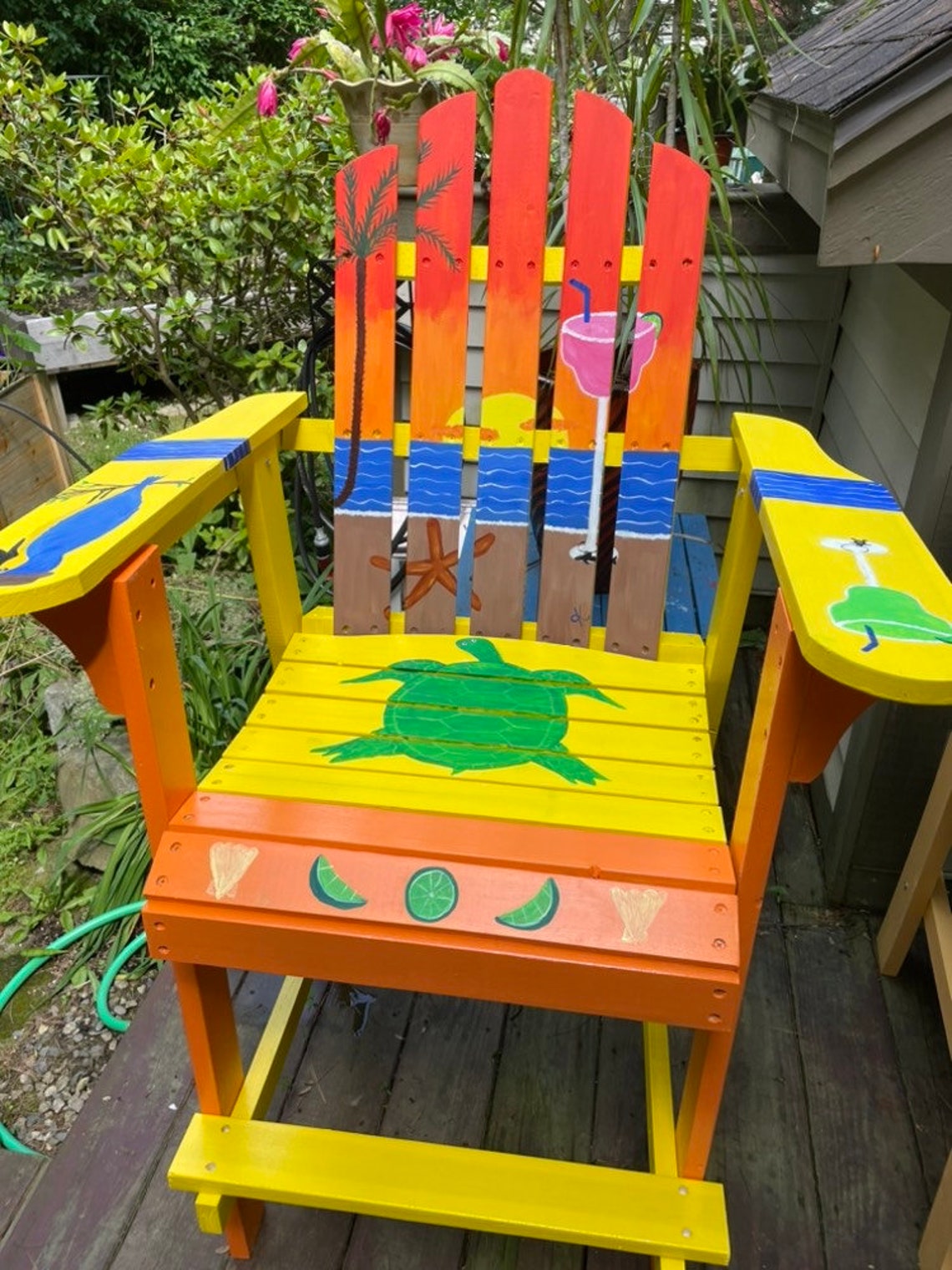 Adirondack Chair Bar Height Custom Colors Margaritaville Etsy