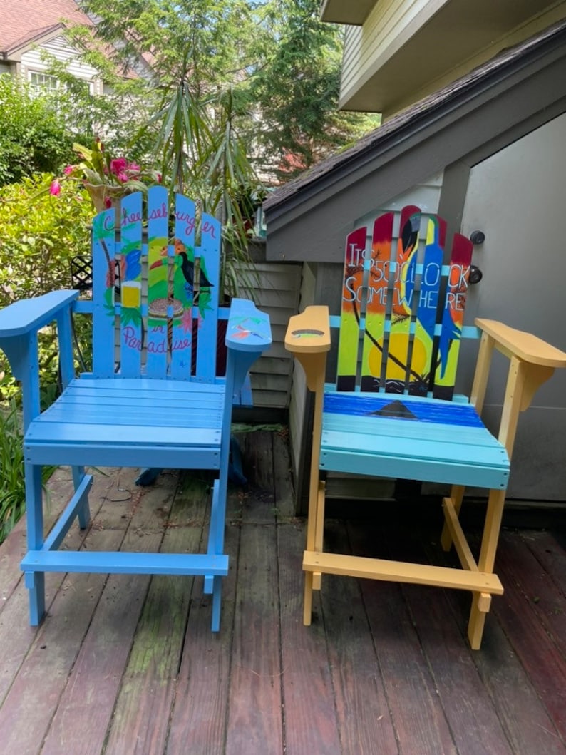 Adirondack Chair Bar Height Custom Colors Margaritaville Beach Hand