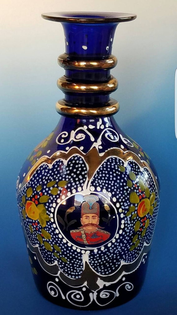 Large Rare Antique Islamic Style Qajar King Naser Al Din Shah Etsy