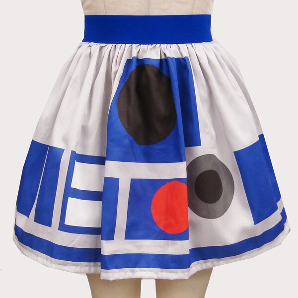 Printed R2 Inspired Sateen Skirt